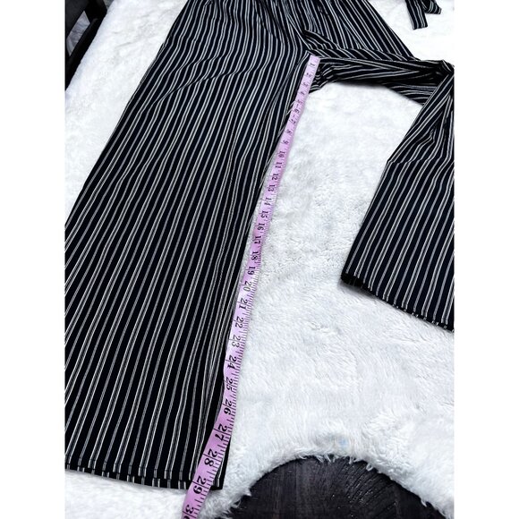 En Focus Studio Striped Jumpsuit Size 10 Black & White - Picture 6 of 6